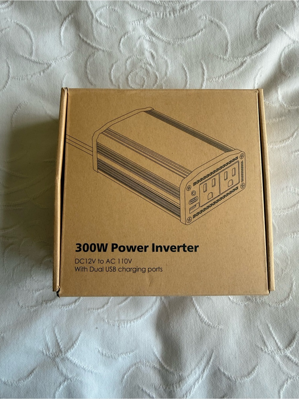 New 300W Car Power Inverter (DC 12V to AC 110V) – Dual Outlets & USB Ports